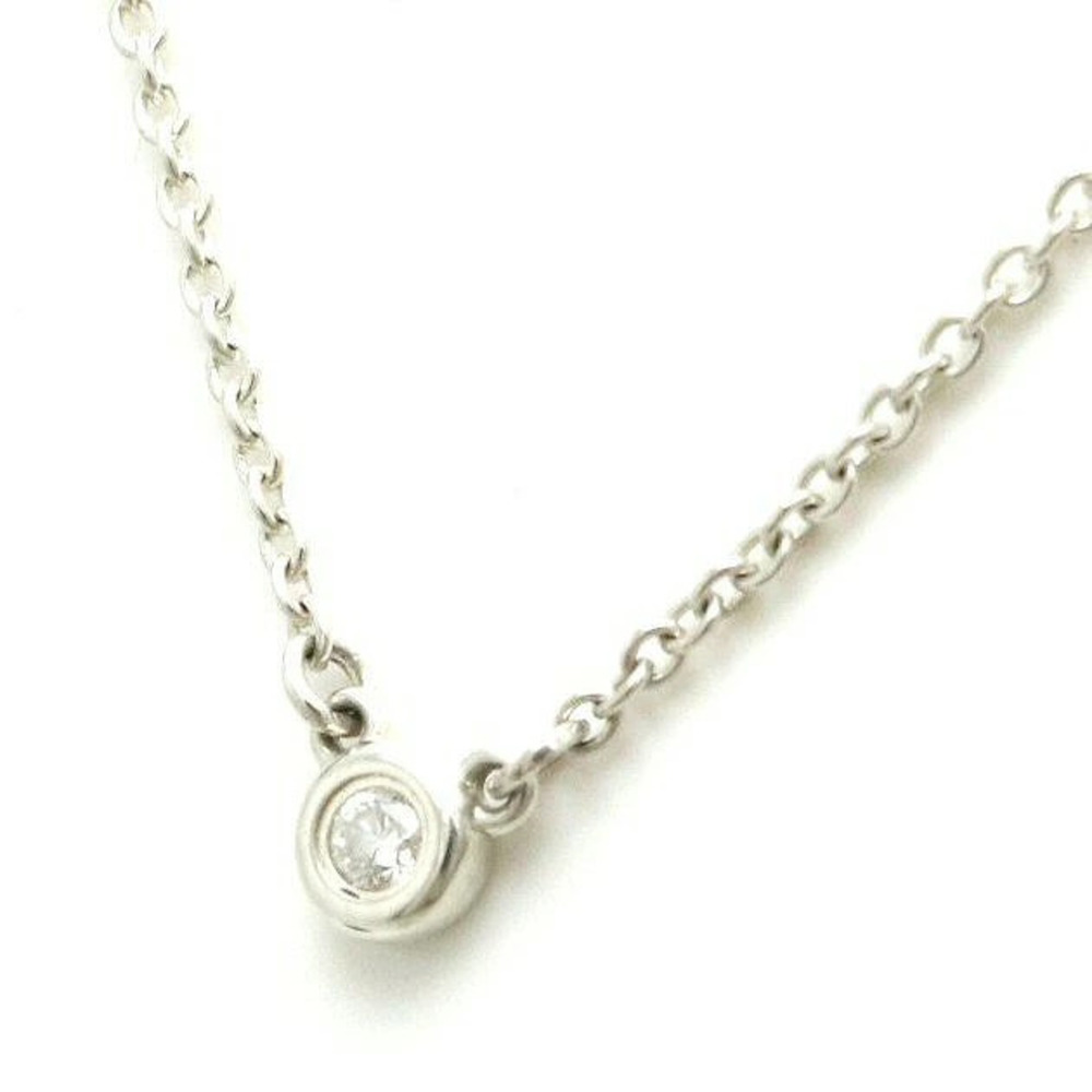 TIFFANYCo Tiffany By the Yard Necklace Silver Diamond